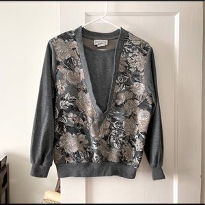 Vintage Floral Sweater